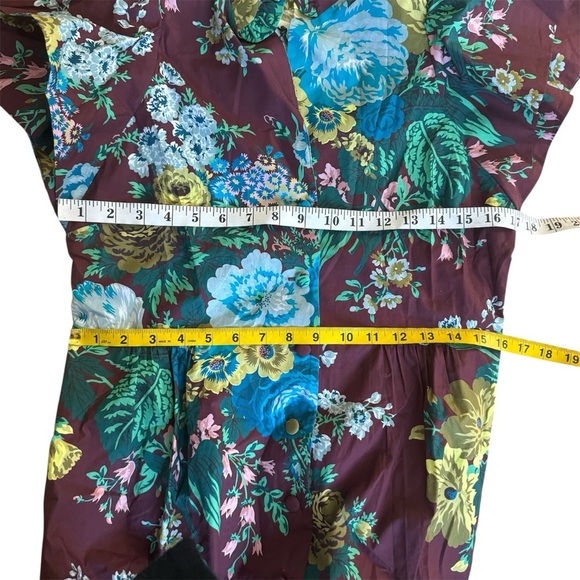 TUCKERNUCK Oxblood Verdant Floral Alice midi  Dress NEW - Picture 12 of 13